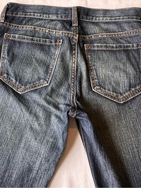 Old Navy Jeans Womens Bootcut 2009 Low Rise Dark Wash Blue Denim 30” Inseam Sz 2 - Picture 8 of 16